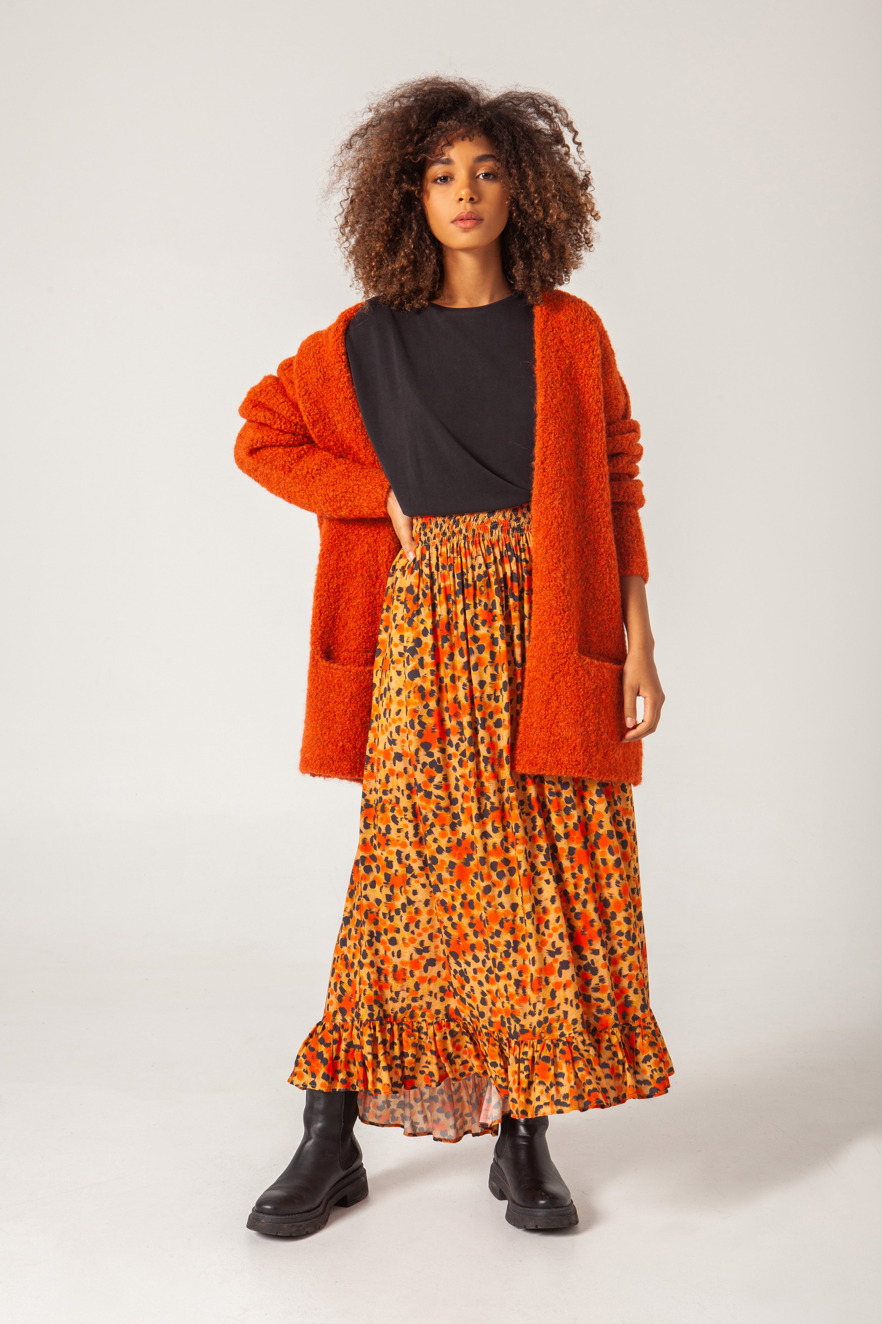 Falda Gala Orange Cheetah