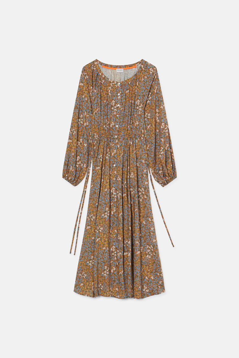 NOE - VESTIDO FLORES BEIGE