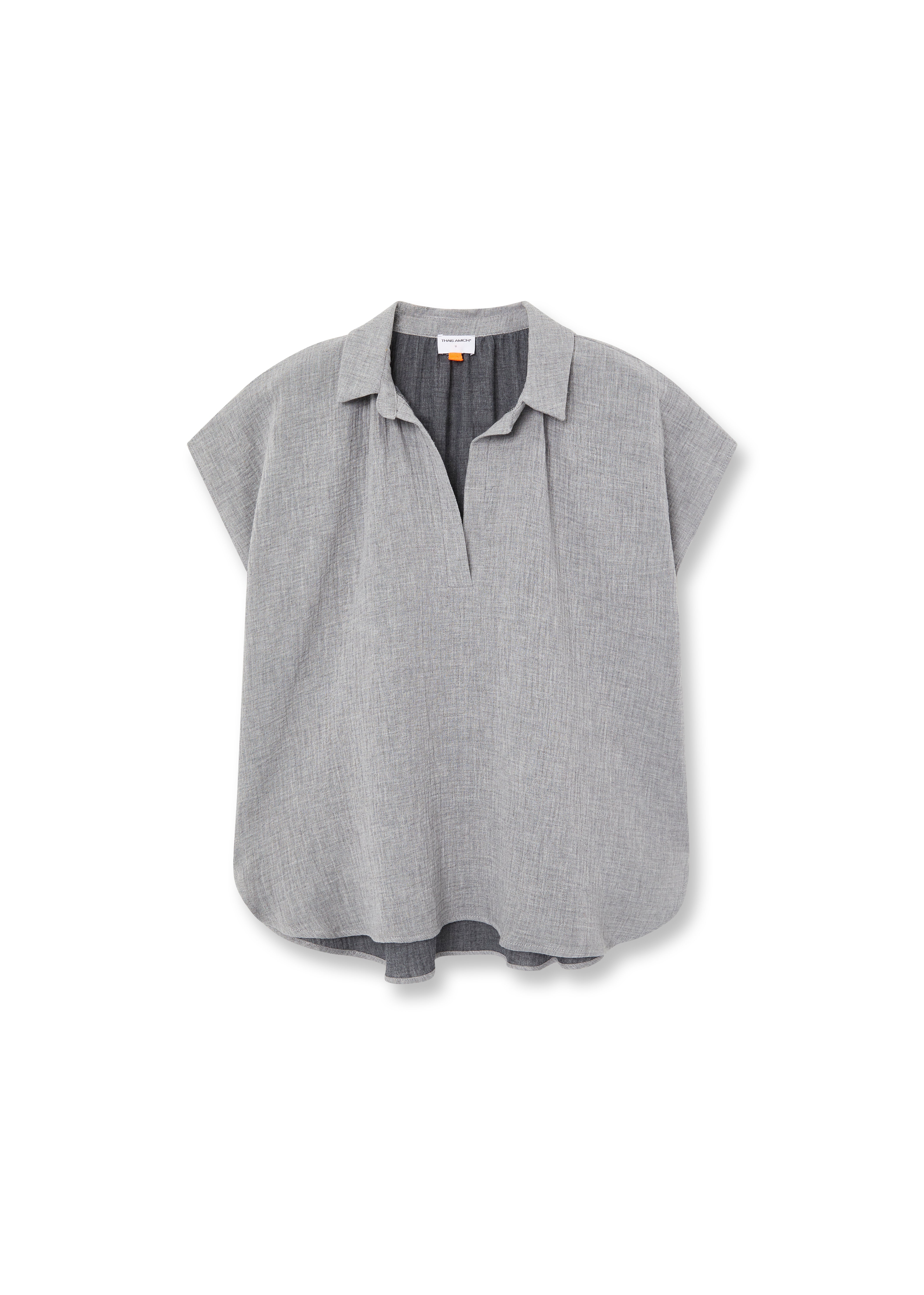 BASMA - CAMISA GRIS ALGODÓN