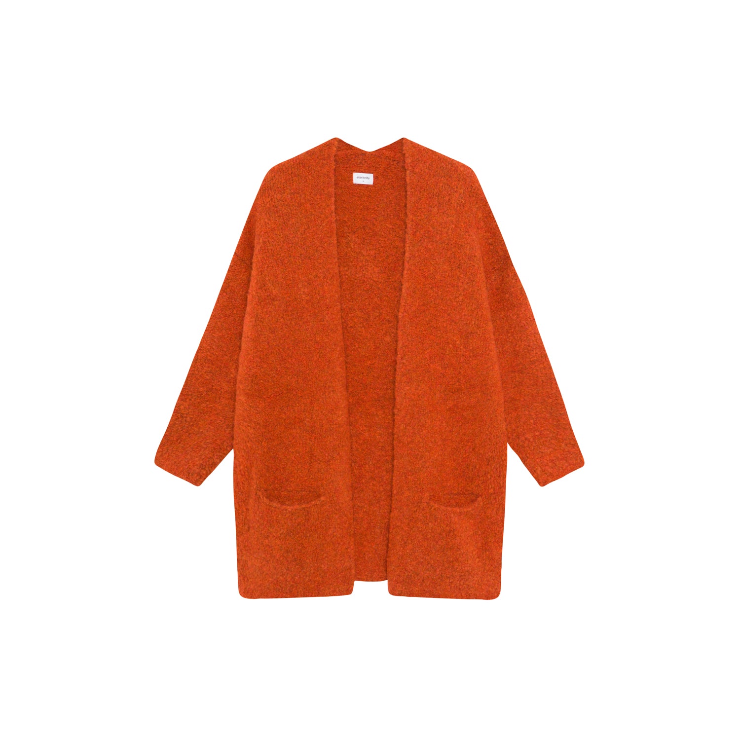 CHAQUETA BOUCLÉ NARANJA