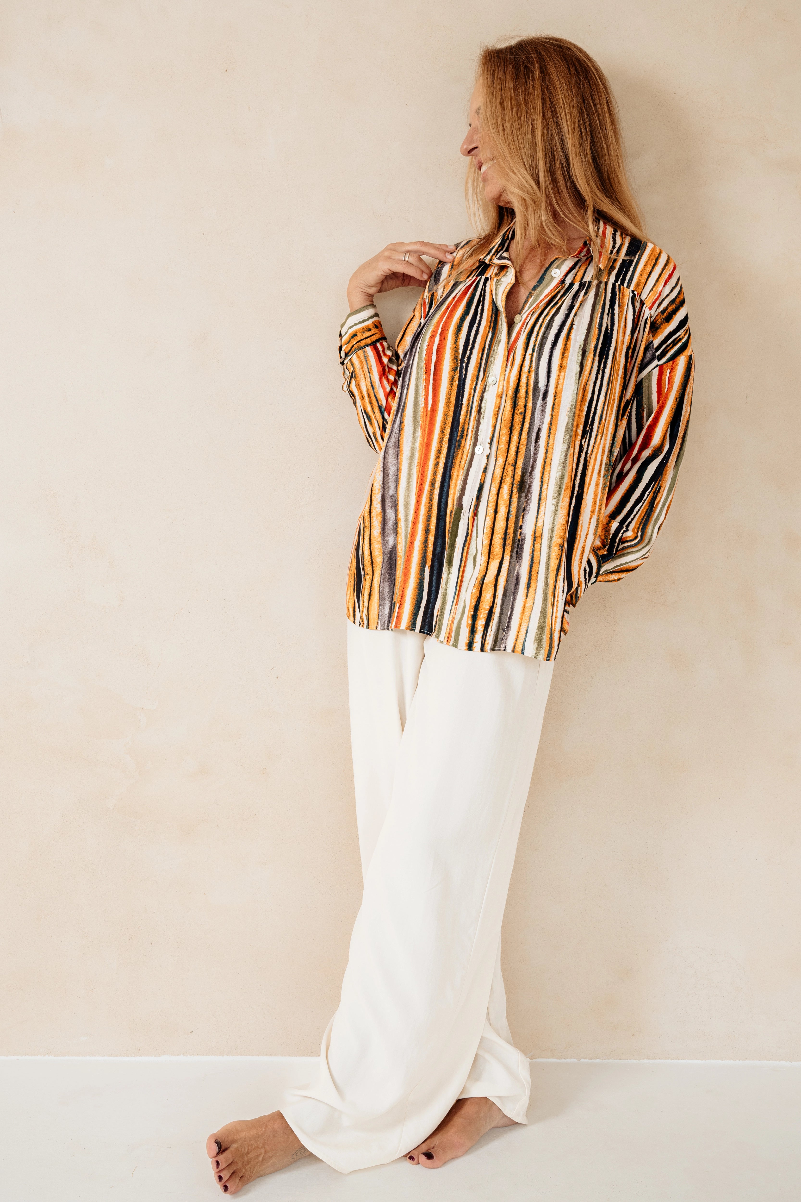 ABRIL -  CAMISA RAYA MULTICOLOR