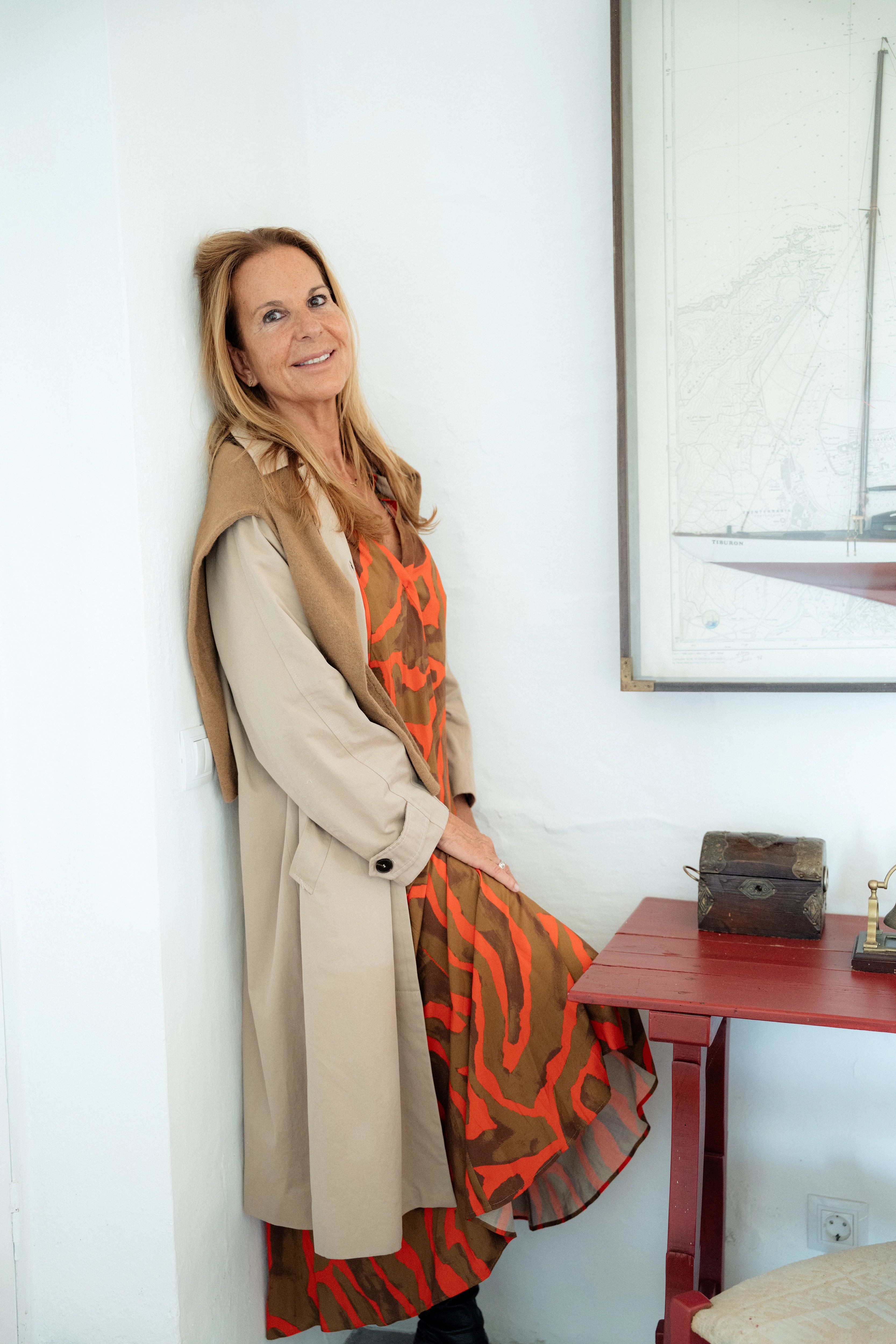 LUCIO - VESTIDO CEBRA ROJA