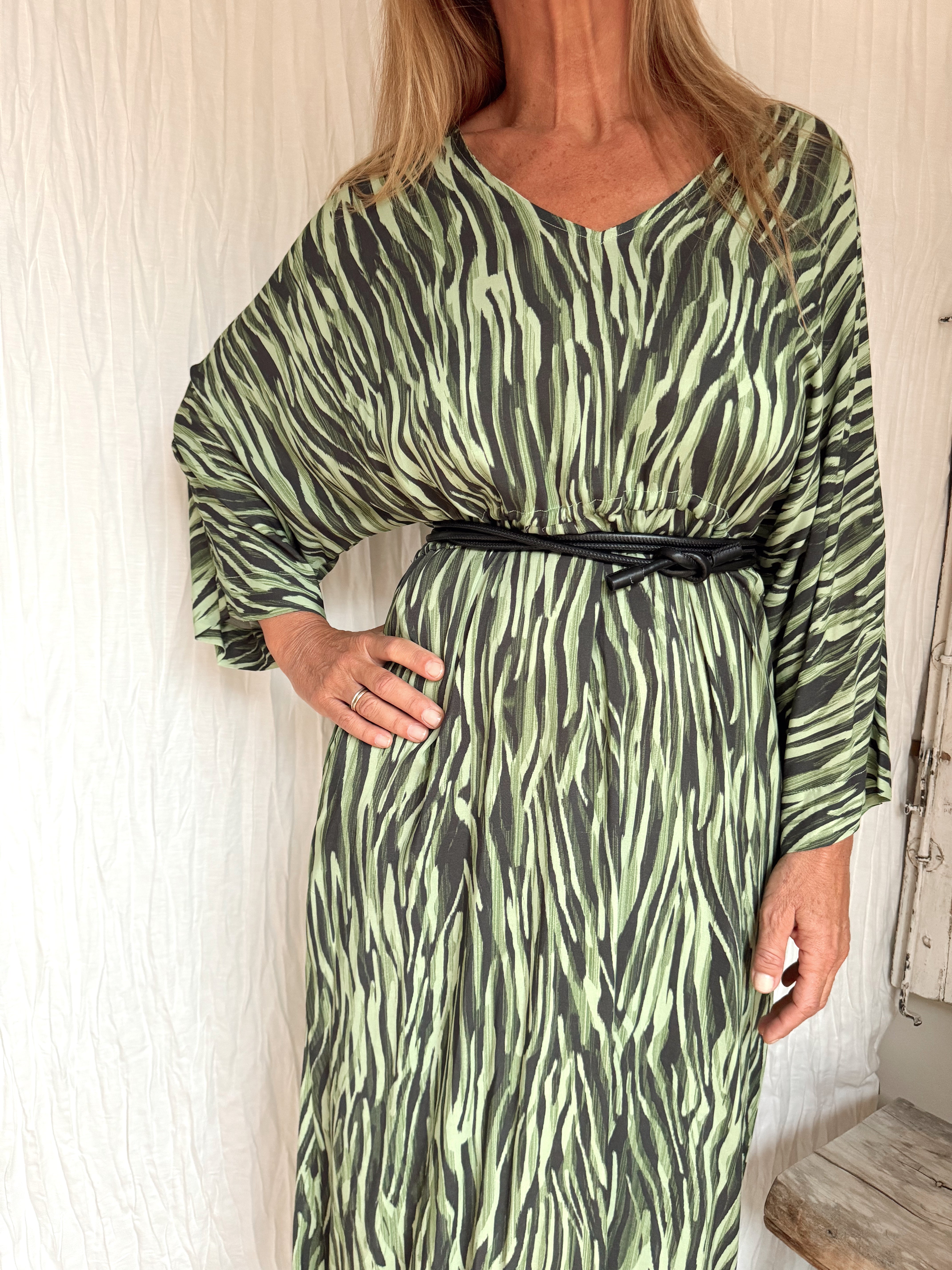 Vestido Dante Green Zebra